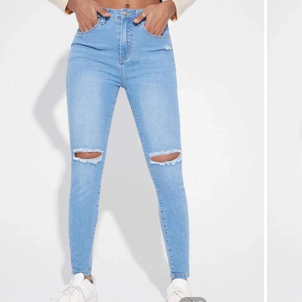 Light wash jeans